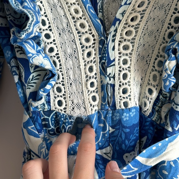 FARM Rio Full of Flowers Linen Blend Jumpsuit - Size XS - Picture 8 of 14